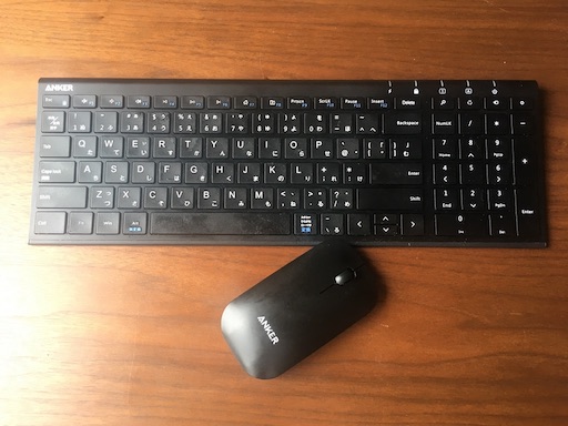 Anker 2.4GHz Wireless Keyboard & Mouseの写真